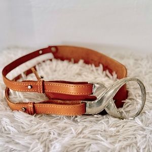 Vintage Omega 6505 Leather Belt